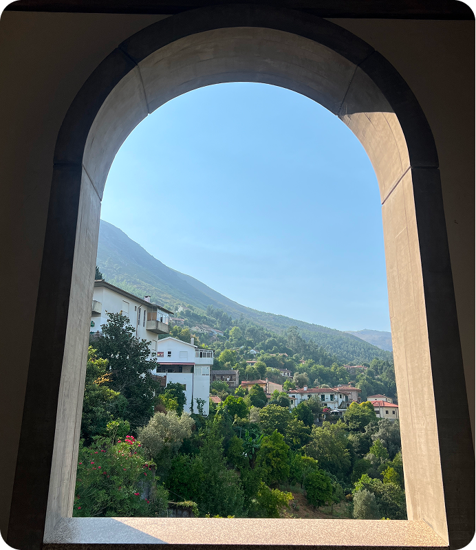 Amira presenting her designs