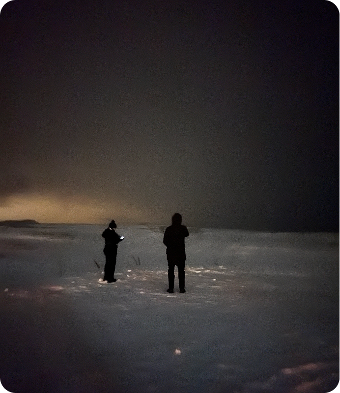 Amira presenting her designs